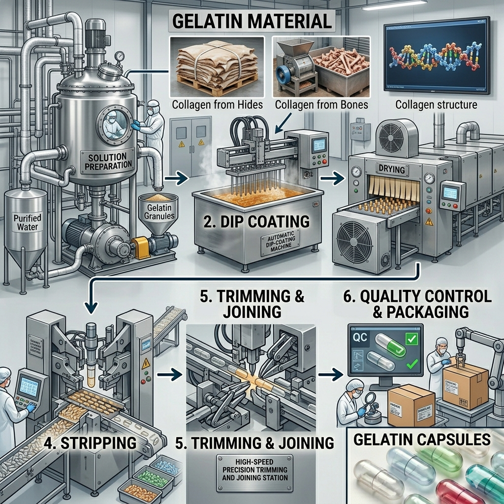 gelatin capsule manufacturing