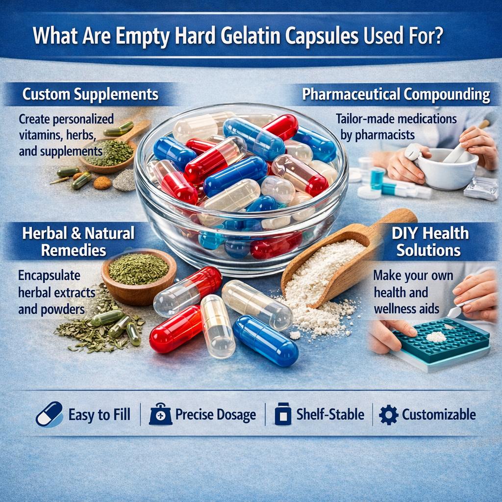 Empty gelatin capsule storage