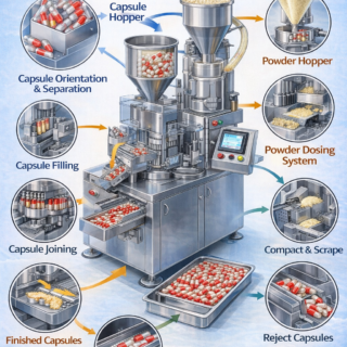 empty hard gelatin capsules filling machine