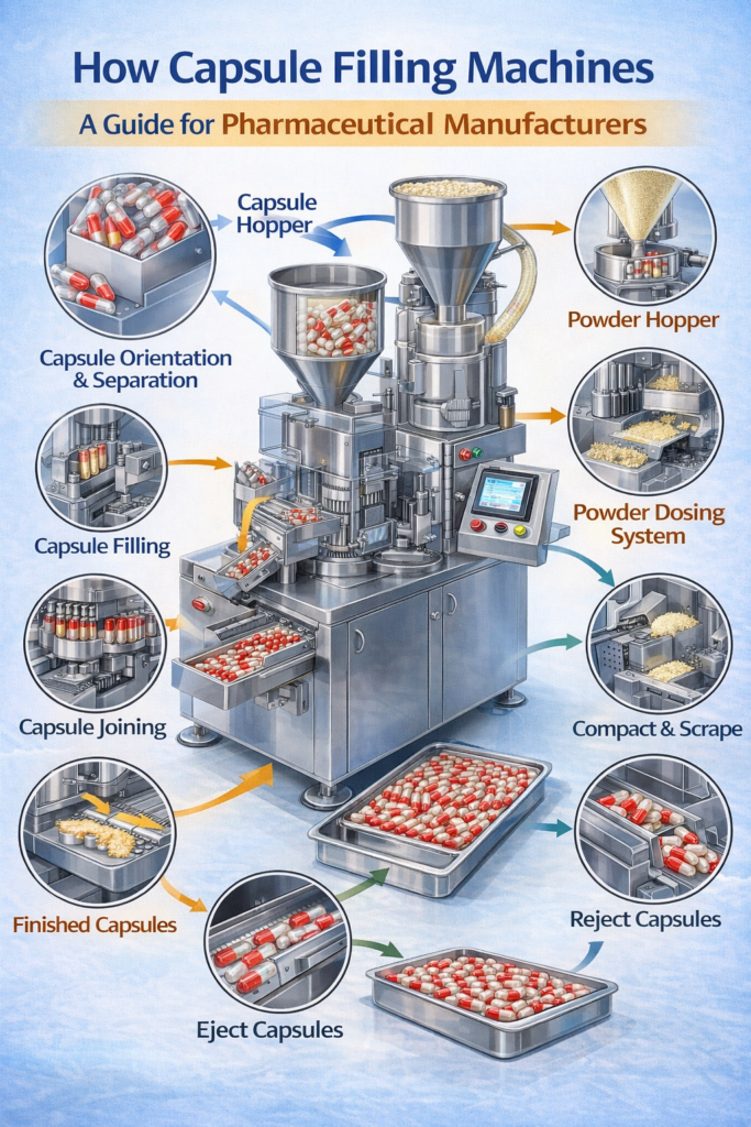 empty hard gelatin capsules filling machine