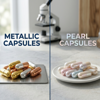 gelatin peal capsules and gelatin metallic capsules