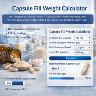 capsule fill weight calculator