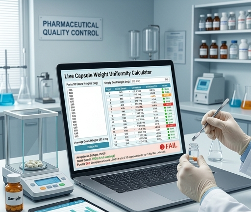 live capsule weight calculator