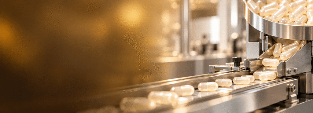 manufacturing banner of capsules