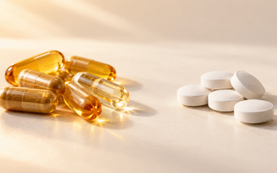 Golden Capsules and White Tablets